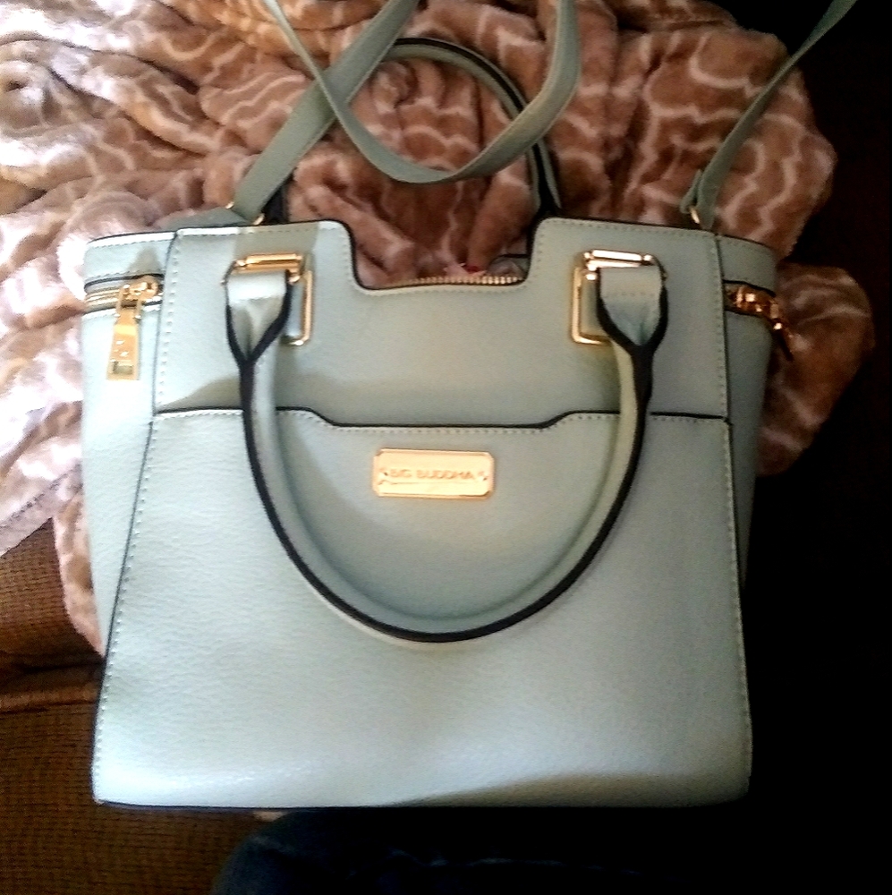 Seafoam Pastel Blue Green Crossbody Bag